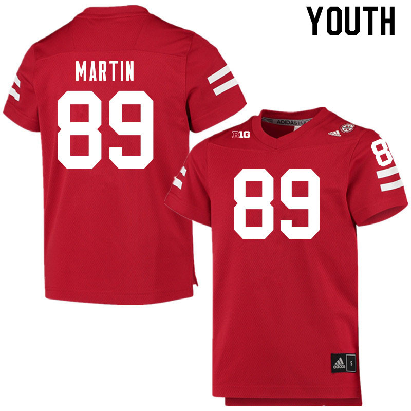 Youth #89 Oliver Martin Nebraska Cornhuskers College Football Jerseys Sale-Scarlet - Click Image to Close